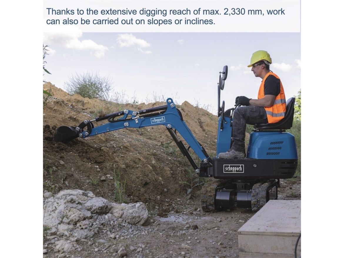 Scheppach EXC 815 - Minibagr