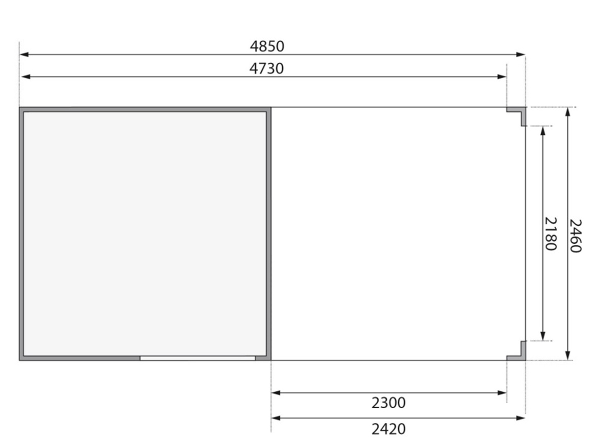 Domček Karibu Qubic Side