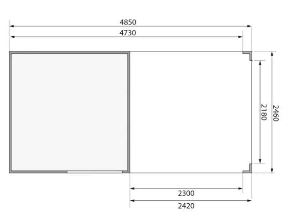 Domček Karibu Qubic Side