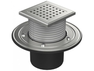 Technická sanita –  Chuděj PVSU 110 (univerzální) 125 x 125 mm, oceľ, Gate, K3, ano