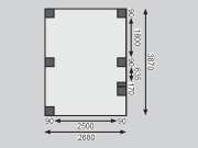 Přístřešek na auto Karibu ECO B