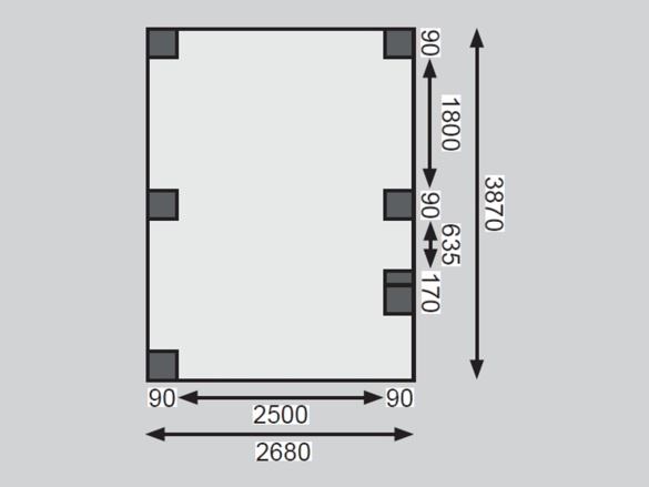 Přístřešek na auto Karibu ECO B