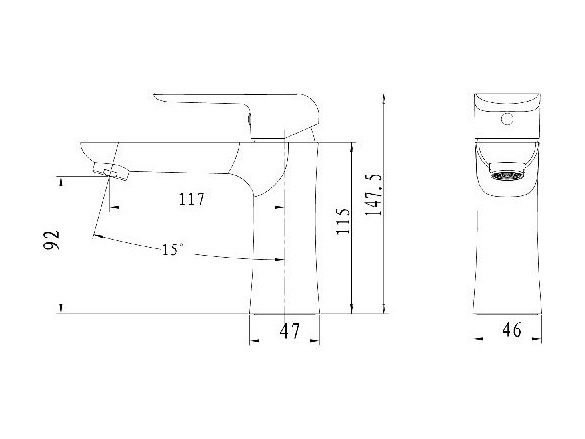 Novaservis Umyvadlová baterie Nobless Tina, chrom, stojánková, s výpustí,  38001,0