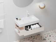 Ravak SD Lite 80 L skrinka pod umývadlo čierna matná