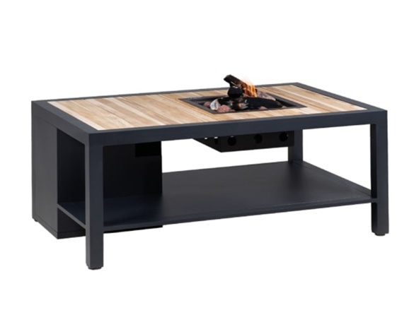 Stôl s plynovým ohniskom COSI Flow Straight