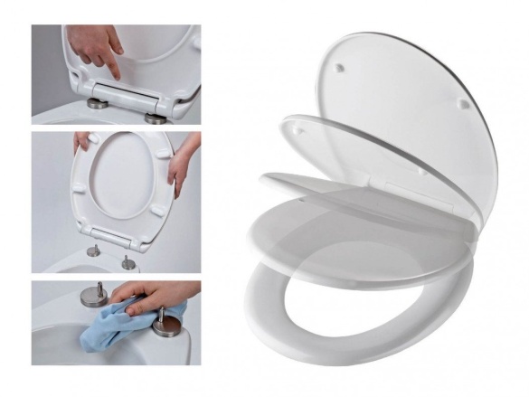 WC sedátka, záchodová prkna Schütte WOOD HEART | Duroplast, Soft Close