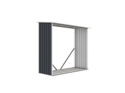 G21 Přístřešek na dřevo  WOH 136 - 182 x 75 cm, antracitový