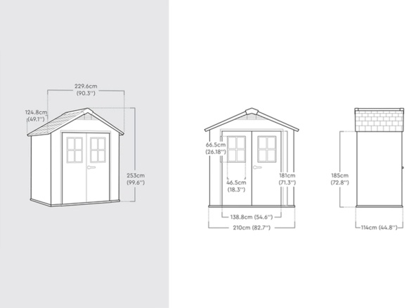Plastový zahradní domek Keter Oakland