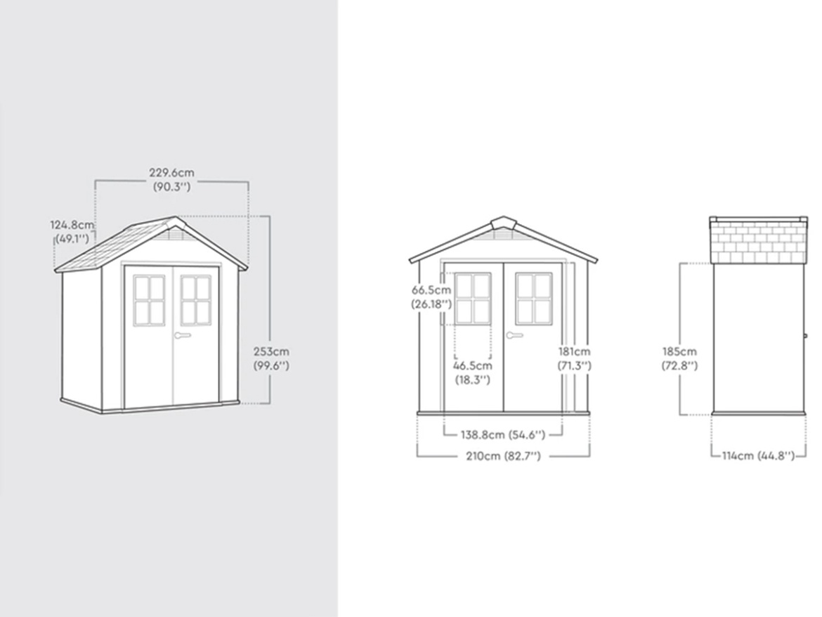 Plastový záhradný domček Keter Oakland