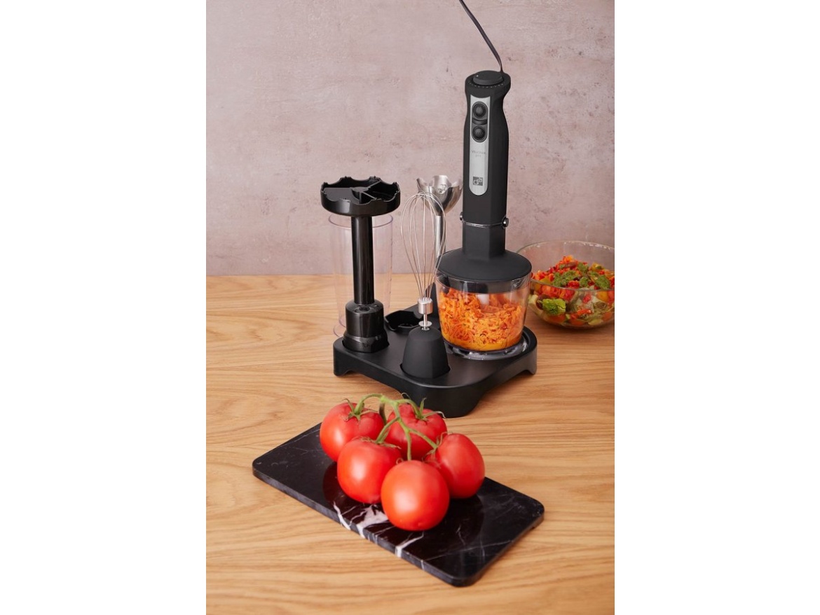 G21 Set  mixér VitalStick Pro 1000 W s Food Processorem, Black