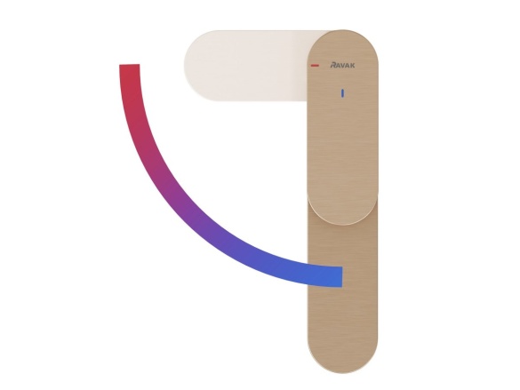 Ravak EL 014.21BLM Umývadlová batéria BeCool 220 mm bez odtokovej armatúry, Black Matt