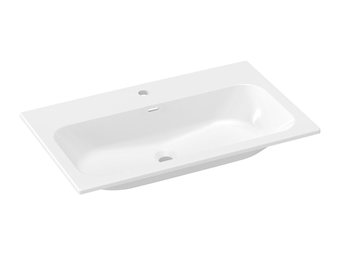 Ravak Umyvadlo Chrome Slim 60 keramické, s otvorem pro baterii, s přepadem, bílá