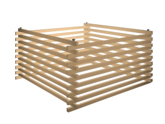 Kompostér Scobax M fekete, 480 l