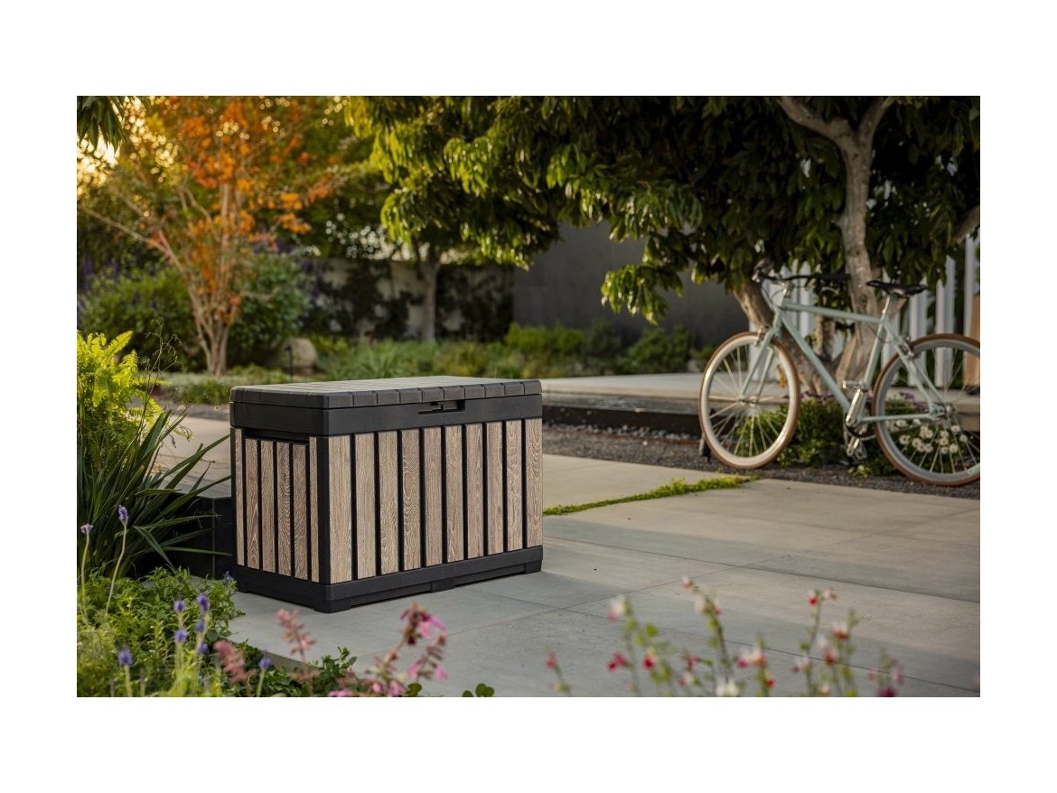 Keter Zahradní úložný box  Kentwood 190 L - 57 x 82,3 x 45 cm - ashwood / jasan