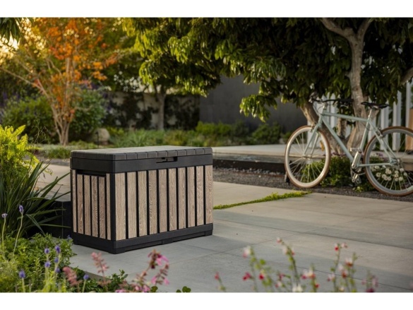 Keter Zahradní úložný box  Kentwood 190 L - 57 x 82,3 x 45 cm - ashwood / jasan