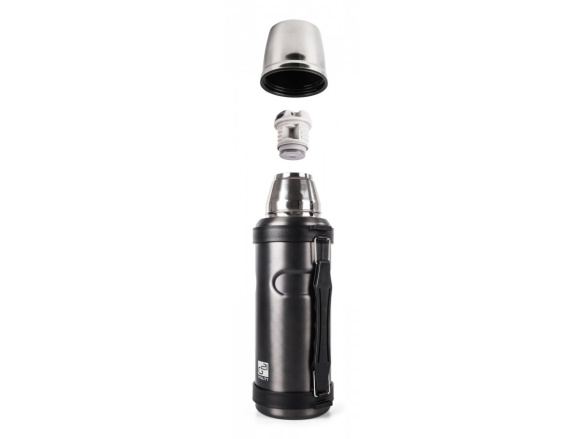 G21 Termoláhev  na pití, 1000 ml, ocelově šedá s rukojetí