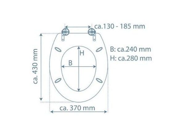 WC sedátka, záchodová prkna Schütte POLAR LIGHTS | MDF HG, Soft Close