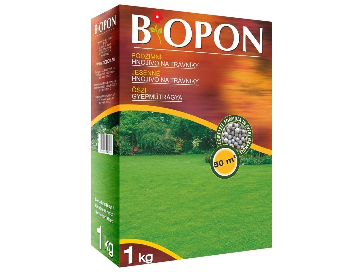 Bros Podzimní hnojivo na trávníky Biopon - 1 kg