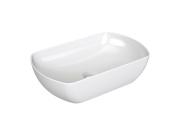 Ravak Umývadlo Uni Slim O 50, bez otvoru pre batériu, bez prepadu, biela