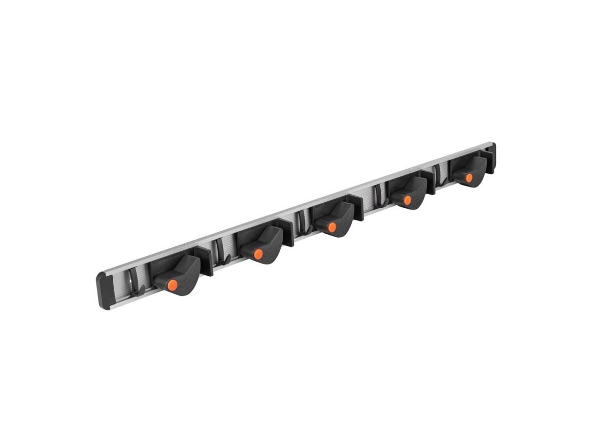 Bradas Závěsný držák na nářadí - lišta s 5 držáky a 5 závěsnými háčky