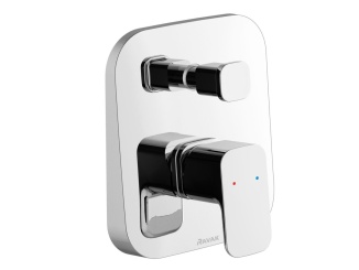 Vodovodní baterie –  Ravak TD F 061.00CR.O2 Podomítková baterie 2-cestná s tělesem, chrom