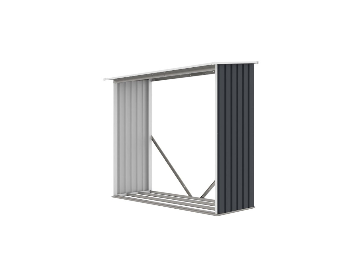 G21 Přístřešek na dřevo  WOH 136 - 182 x 75 cm, antracitový