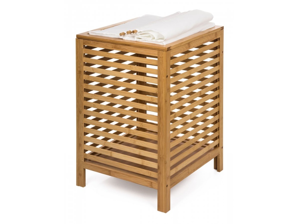 G21 Koš na prádlo  80 l, bambusový