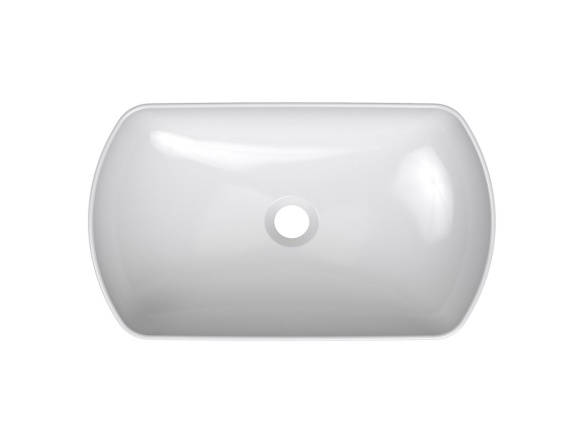 Ravak Umývadlo Uni Slim O 50, bez otvoru pre batériu, bez prepadu, biela