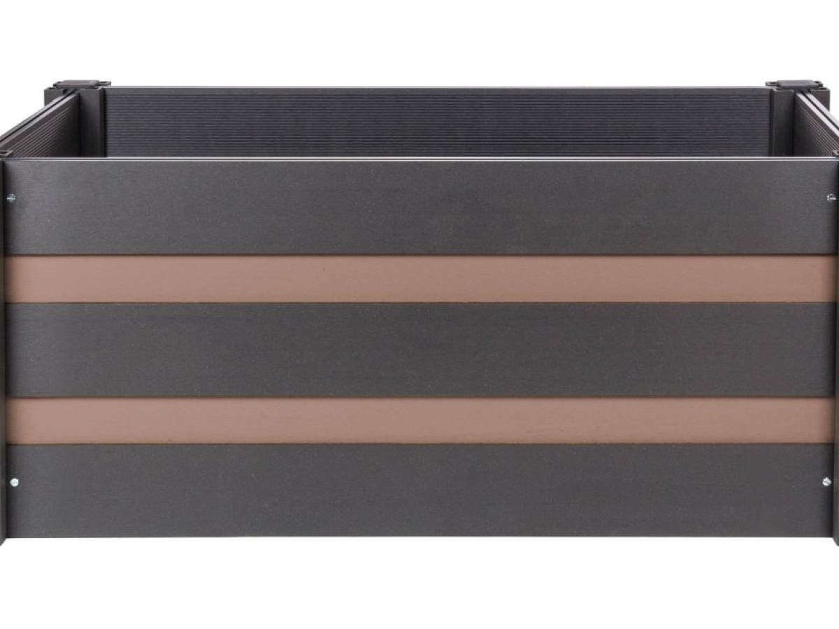 G21 Vyvýšený záhon  Crop Duo 143 x 68 x 57, WPC, Ořech