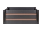 G21 Vyvýšený záhon  Crop Duo 143 x 68 x 57, WPC, Ořech