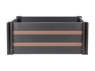 Kertek –  G21 Vyvýšený záhon  Crop Duo 143 x 68 x 57, WPC, Ořech