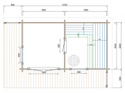 Sauna Tuindeco Inari 40