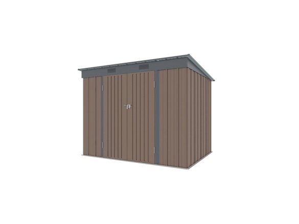 Plechový záhradný domček Riwall PRO RMSP 6x8 Brown