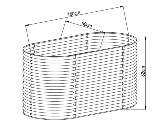 Vyvýšený záhon Scobax Vyvýšený záhon Wave