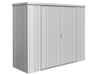 Plechové –  Skriňa na náradie veľ. 230 230 x 83 x 182,5 cm, strieborná metalíza