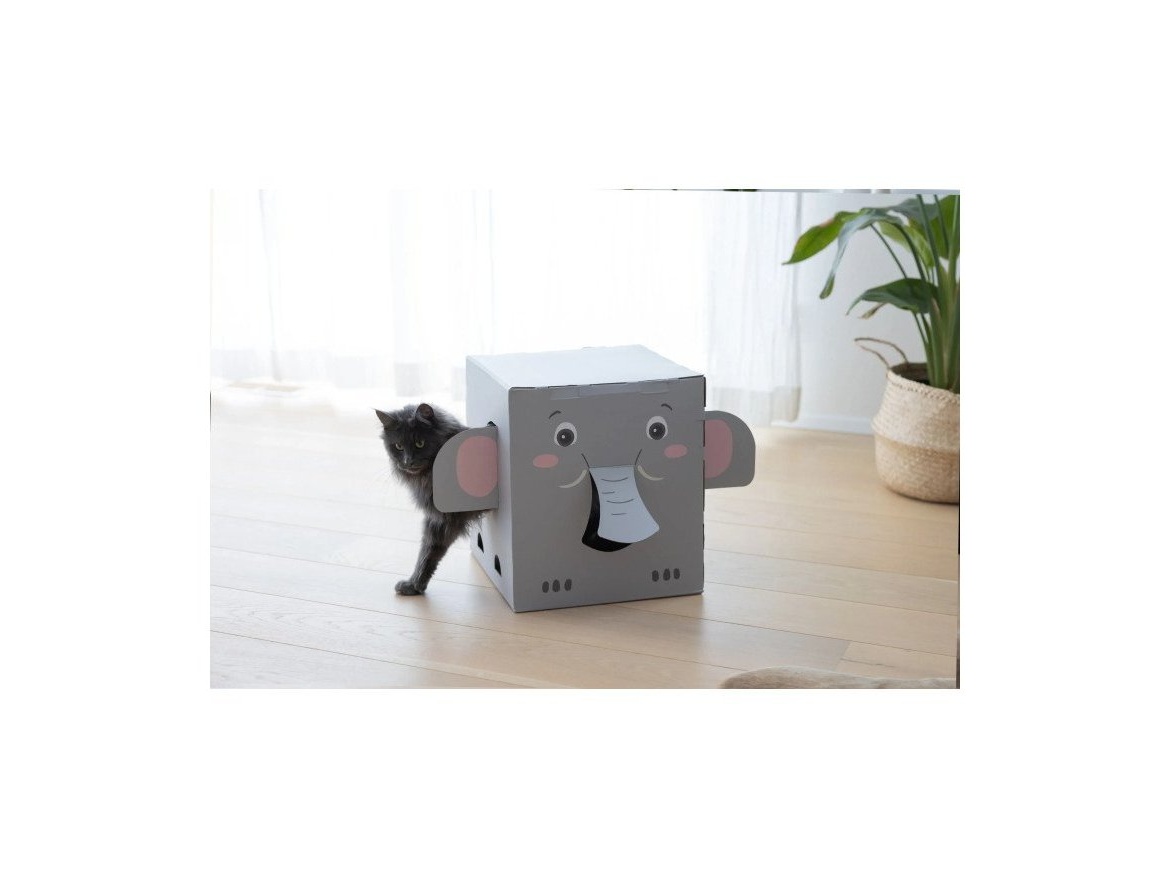 Scobax Škrabadlo pro kočky Elefant z vlnité lepenky
