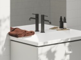 Ravak ES 012.21BLM Umyvadlová stojánková baterie BeCool 190 mm bez výpusti, černá matná