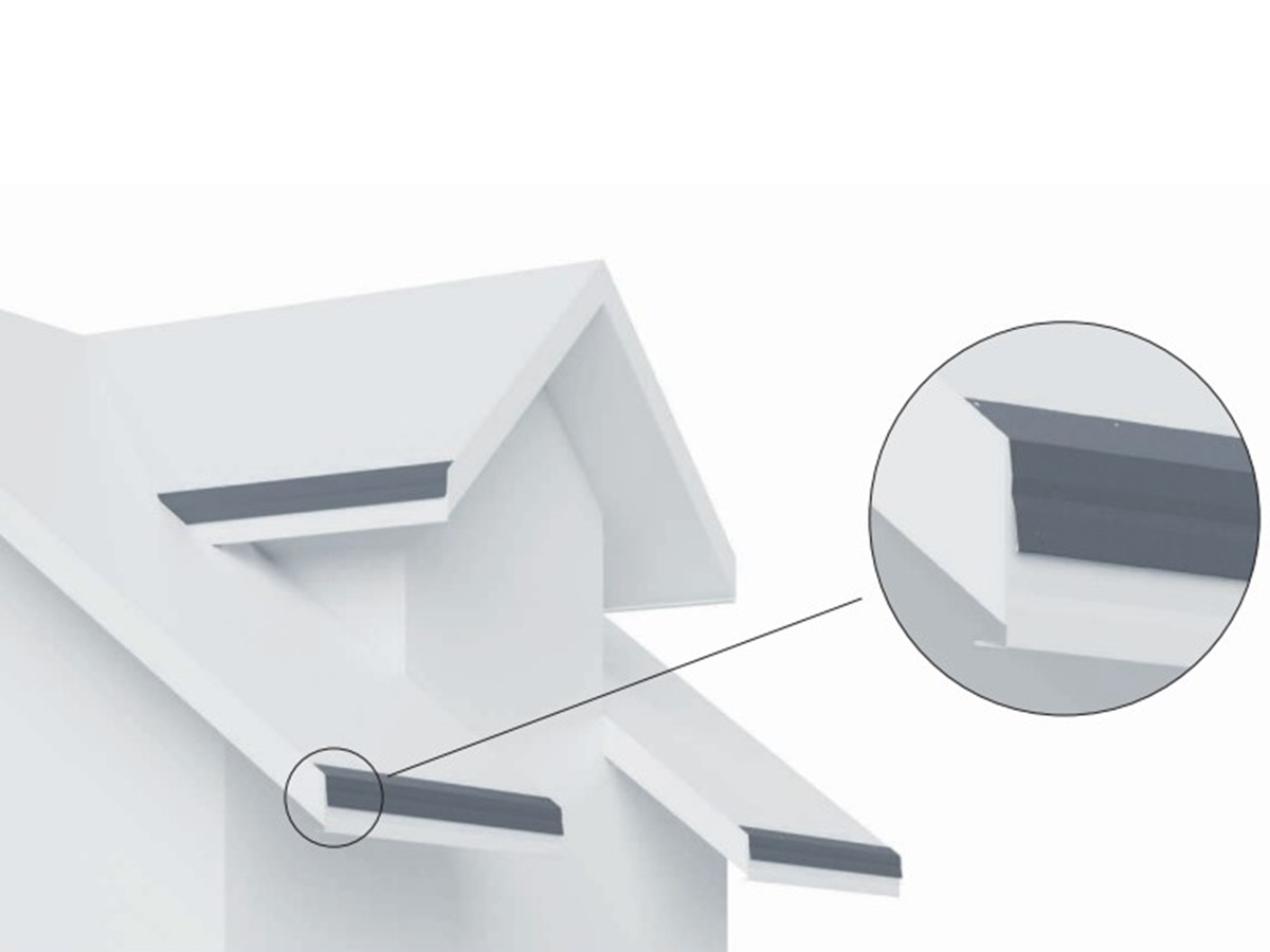 Okapní pás nad krytinu Budmat PN