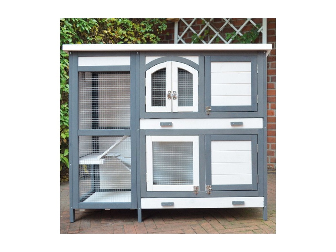 Scobax Dřevěná králíkárna MARTIN, 1220x480x1035 mm