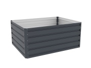 G21 Vyvýšený záhon  Daisy 120 x 90 x 52 cm, plechový, antracitový