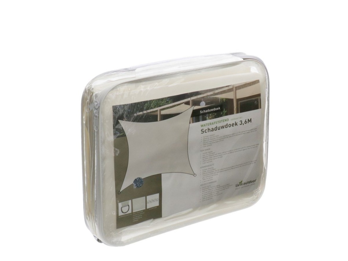 Stínící plachta LIVIGNO obdélníková béžová 3x4m