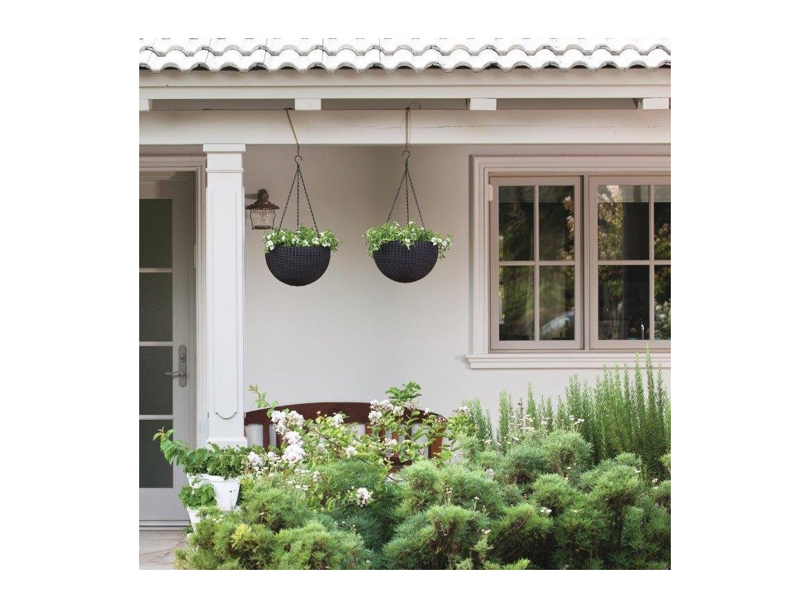 Keter Květináč  Hanging Sphere grafitový