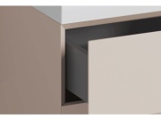 Ravak SD Lite 80 P skrinka pod umývadlo čierna matná