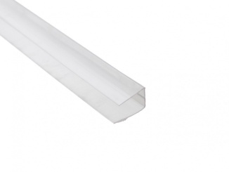 Hollow plates – Ukončovací profil ALU-U poly Ukončovací U profil na tloušťku 16mm z polykarbonátu Barva: čirá, Délka: 2100, Síla desky: pro sílu PC 16