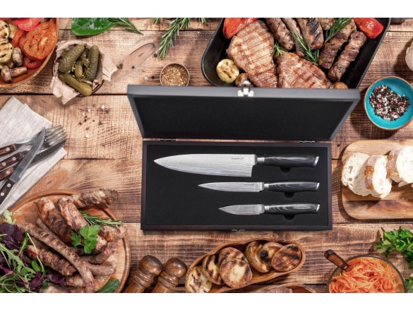 G21 Sada nožů  Gourmet Damascus small box 3 ks