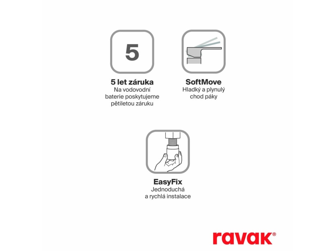 Ravak SG 056.20BLM Bidetová stojánková baterie 125 mm bez výpusti, černá matná