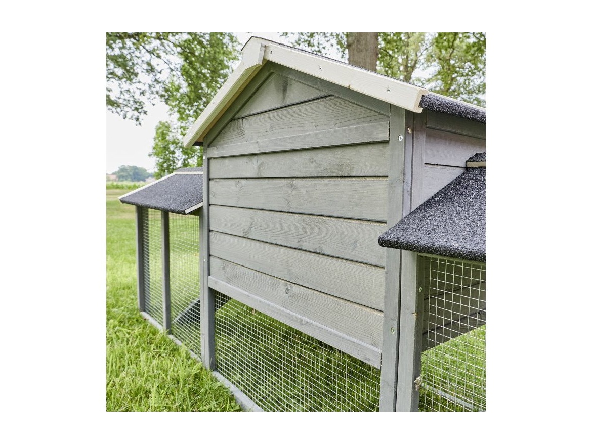 Scobax Dřevěná králíkárna REYKJAVÍK, 2100x540x855 mm