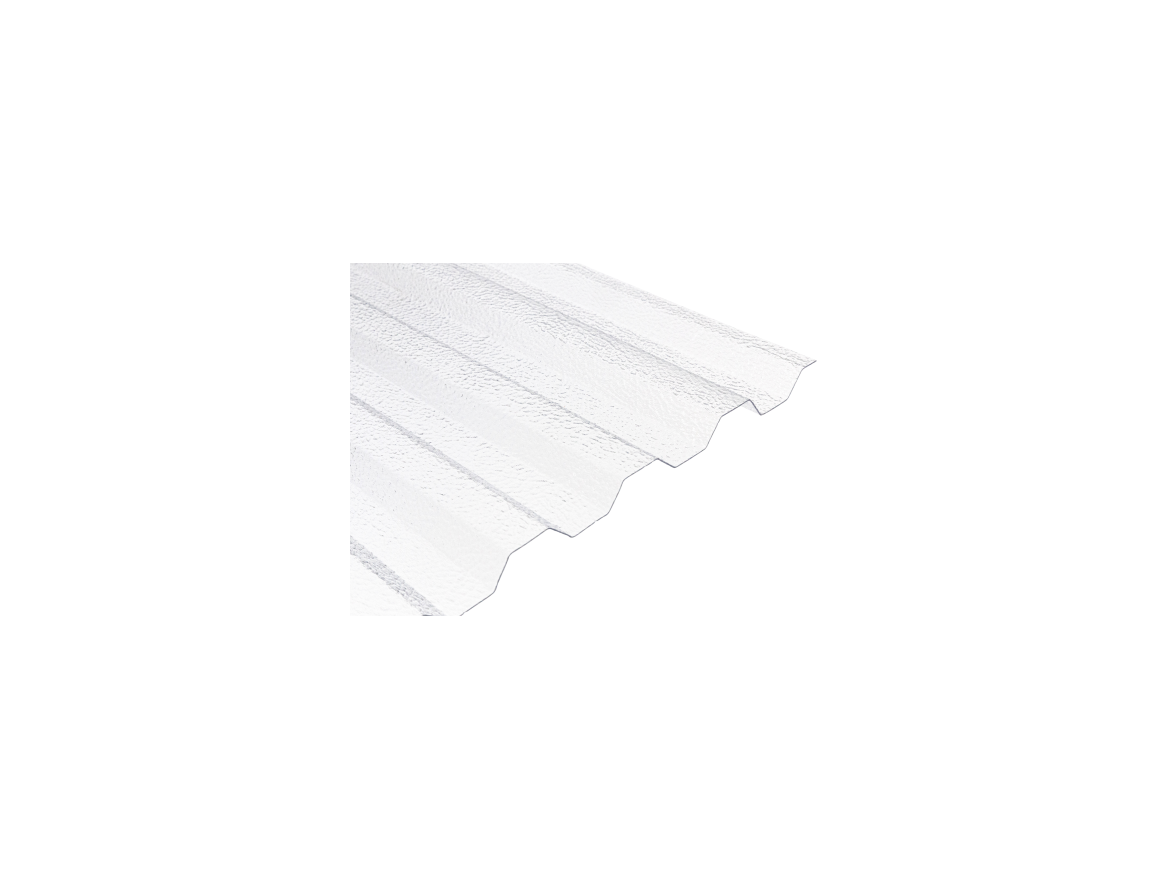 Covernit Trapézový polykarbonát čirý s hrubou strukturou