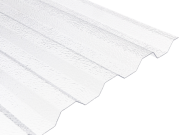 Covernit Trapézový polykarbonát čirý s hrubou strukturou