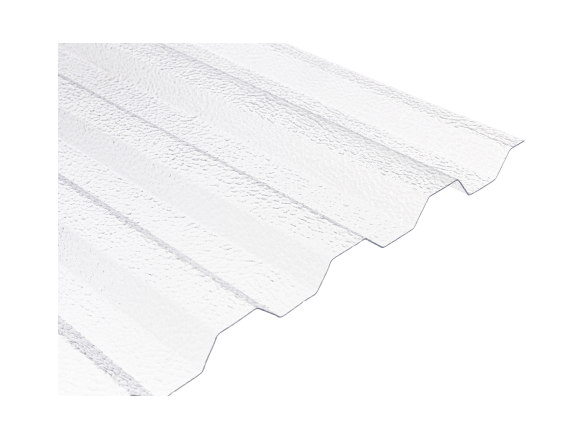 Covernit Trapézový polykarbonát čirý s hrubou strukturou